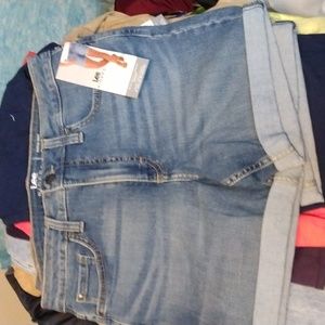 Lee riders women's blue jeans short Sz 10 Medium